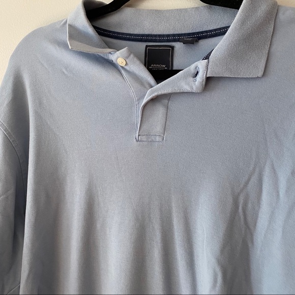 Arrow Blue Collared Top - Picture 2 of 4